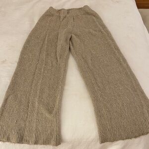 Tan Zara Sweater Pants